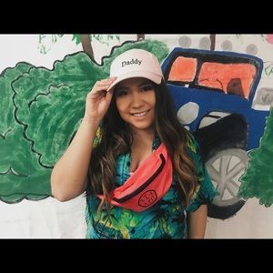 Pink daddy urban outfitters hat